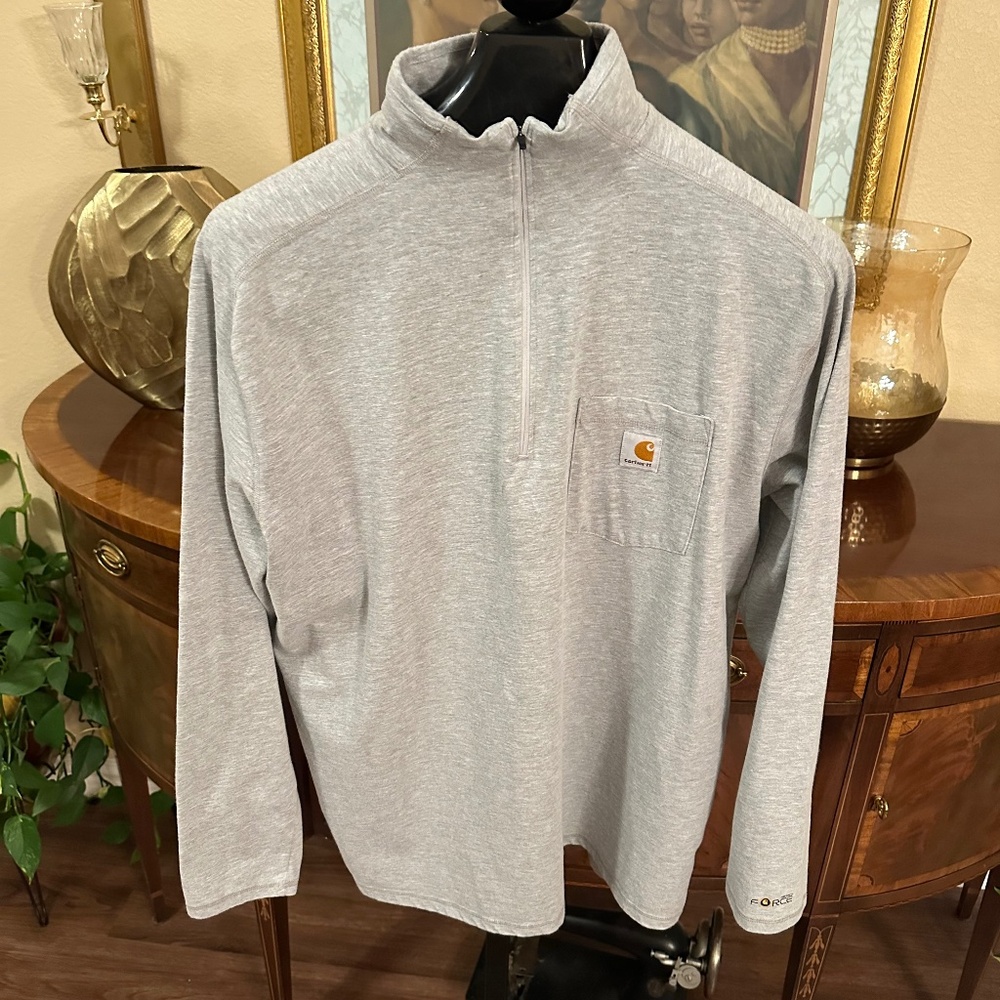 Carhartt Mock Neck 1/4 Zip Pullover Shirt
